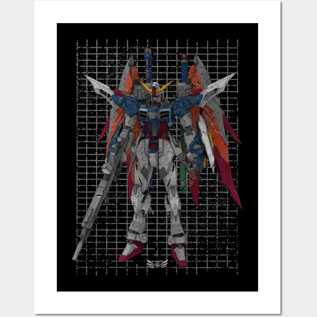 ZGMF-X42S Destiny Gundam Wall Art by gblackid